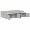 vidaXL Bedframe met lade Grijs Sonoma 70 x 190 cm Bewerkt hout