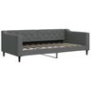 vidaXL Slaapbank 90x190 cm stof donkergrijs