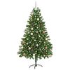 vidaXL Kerstboom met 300 LED met standaard Groen 180 cm PE
