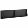 vidaXL Keerwand 2 st 80 x 12 x 40 cm Staal Zwart