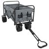 vidaXL Vouwbare Handtrolley Grijs 89 x 63 x 96 cm Staal en Oxford stof