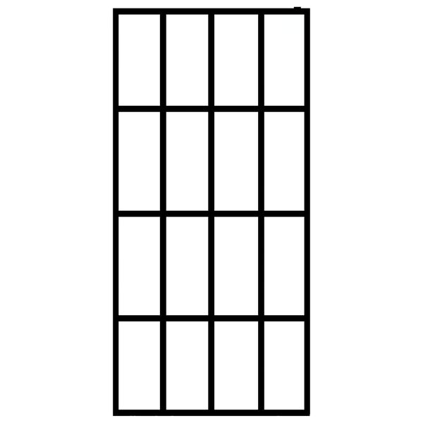 vidaXL Inloopdouchewand 118x190 cm mat gehard glas