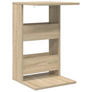 vidaXL Bijzettafel Sonoma Eiken 40 x 35 x 60,5 cm Bewerkt hout