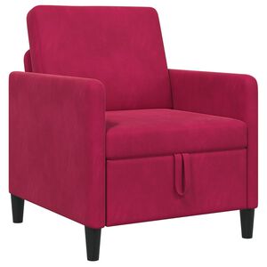 vidaXL Bank met opslag Wijnrood 72 x 78 x 87 cm Polyester