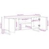 vidaXL TV Eenheden Bruin 105 x 33 x 46 cm Bewerkt hout
