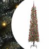 vidaXL Kunstkerstboom met 300 LED Groen 180 cm PVC en Plastic en Staal