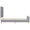 vidaXL Bedframe met hoofdeinde Lichtgrijs 90 x 200 cm Stof