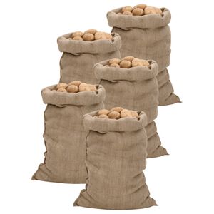 vidaXL Jutezakken 5 stuks 340 g/m&sup2; 60x105 cm 100% jute
