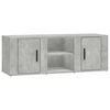 vidaXL Tv-meubel 100x31,5x35 cm bewerkt hout betongrijs