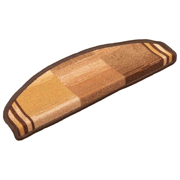 vidaXL Trapmatten zelfklevend 15 st 65x21x4 cm bruin