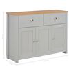 vidaXL Dressoir 112x35x81 cm grijs