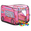 vidaXL Kinderspeeltent met 250 ballen 70x112x70 cm roze