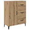 vidaXL Highboard Artisan Eiken 69,5 x 34 x 180 cm Bewerkt hout