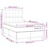 vidaXL Boxspring met matras en LED stof zwart 120x200 cm