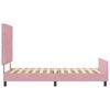 vidaXL Boxspringbed met hoofdeinde Roze 90 x 200 cm Fluweel