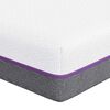 vidaXL Traagschuimmatras Medium 90 x 190 cm Wit en Grijs