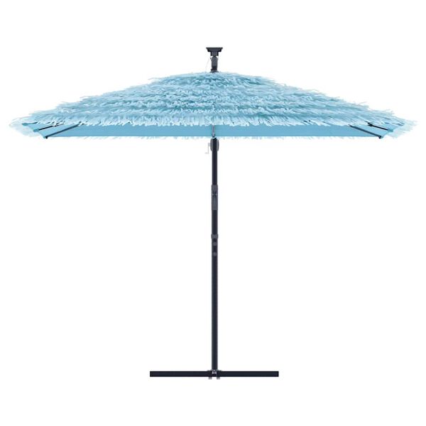 vidaXL Parasol met stalen paal 290x290x238 cm blauw