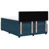 vidaXL Boxspring met matras fluweel blauw 140x190 cm