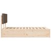 vidaXL Bedframe met Gevoerd Hoofdgedeelte Taupe 135 x 190 cm
