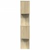 vidaXL Kamerscherm / boekenkast 4-laags 70x24x129 cm hout sonoma eiken