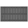 vidaXL Wandhoofdbord 108x3x60 cm massief grenenhout grijs
