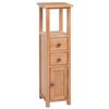 vidaXL Hoekkast 26x26x94 cm massief eikenhout