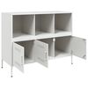 vidaXL Dressoir 100,5x39x79 cm staal wit
