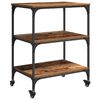 vidaXL Keuken Trolley Oud Hout 60 x 41 x 76 cm Bewerkt hout
