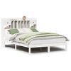 vidaXL Bed met boekenkast zonder matras grenenhout wit 140x200 cm
