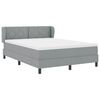 vidaXL Boxspringbed met matras Lichtgrijs 140 x 200 cm Stof