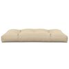 vidaXL Palletkussen 120x80x12 cm stof beige