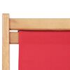 vidaXL Strandstoel inklapbaar stof en houten frame rood