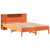 vidaXL Bed met boekenkast zonder matras grenenhout wasbruin 120x190 cm