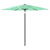 vidaXL Parasol met stalen paal 268x268x226 cm groen
