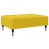 vidaXL Slaapbank 2-zits met voetenbank fluweel geel