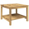 vidaXL Salontafel Witgewassen 60,5 x 60 x 45 cm Massief Acaciahout