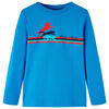 Kindershirt met lange mouwen 104 kobaltblauw
