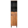 vidaXL Badkamerkast Bruin 38 x 33 x 160 cm Massief Mango Hout