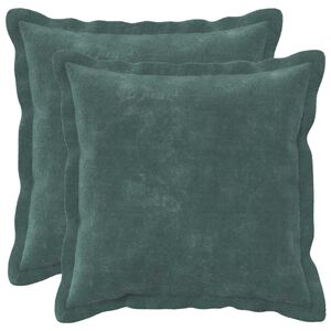 vidaXL Kussensloop 2 pcs HOUTEN Zee blauw 35 x 35 cm Microfiber Fleece