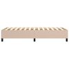 vidaXL Boxspring bed kunstleer cappuccinokleurig 80x200 cm