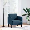 vidaXL Fauteuil met armleuningen Blauw 54 cm Fluweel