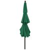 vidaXL Parasol 3-laags met aluminium paal 3,5 m groen