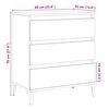 vidaXL Dressoir 60x35x70 cm bewerkt hout oud houtkleurig