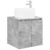 vidaXL Wandgemonteerde wastafelmeubel Betongrijs 49,5 x 44,5 x 66 cm