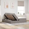 vidaXL Opbergbed met matras met matras Taupe 180 x 200 cm Polyester