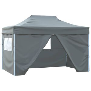 vidaXL Partytent 280 x 410 x 315 cm Antracietkleurig Oxford Stof