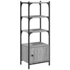 vidaXL Boekenkast 3-laags 41x30x109,5 cm bewerkt hout grijs sonoma