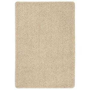 vidaXL Vloerkleed shaggy anti-slip 120x170 cm cr&egrave;mekleurig