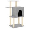 vidaXL Kattenmeubel met sisal krabpalen 97 cm lichtgrijs