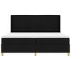vidaXL Boxspringbed met matras met hoofdeinde Zwart 200 x 200 cm Stof